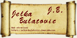 Jelka Bulatović vizit kartica